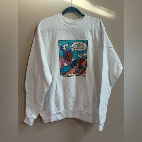 Hanes Other - Vintage 90s Hanes Hellfire & Dalmations Graphic Crewneck Sweatshirt Sweatshirt